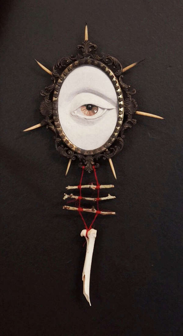 sculpture occult eye artist Nickas Serpentarius
