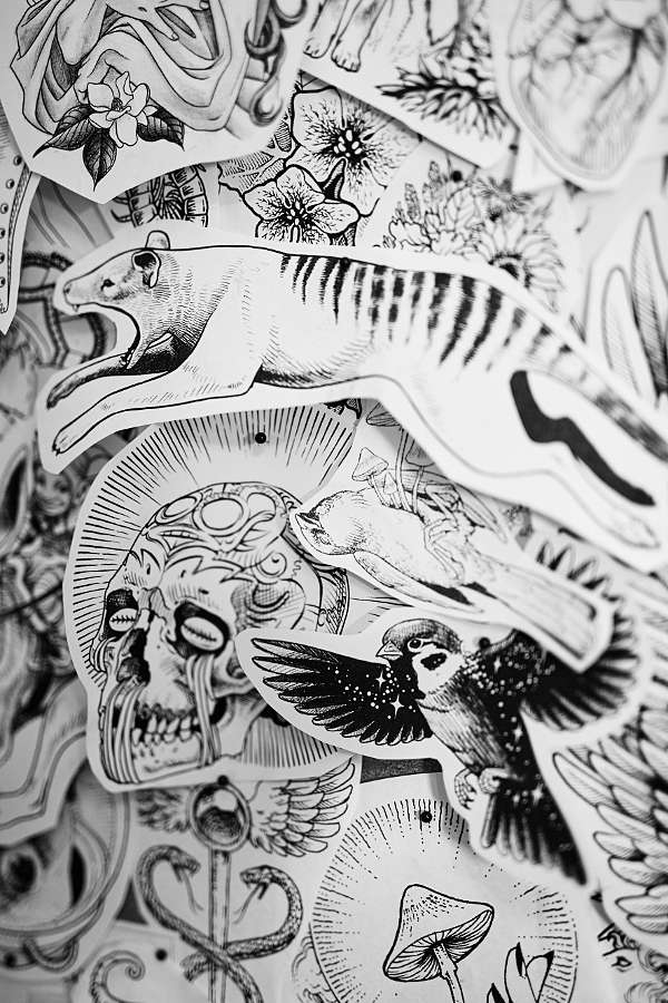 tattoo illustration artist Nickas Serpentarius