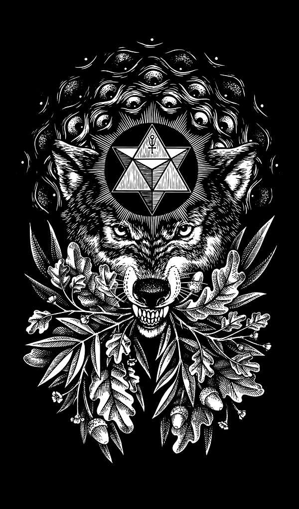 Nickas Serpentarius wolf symbols illustration 