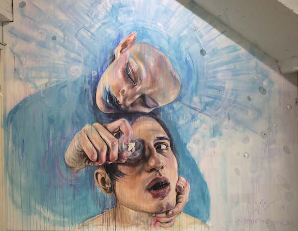 Anne Bengard Mural Man Woman Tooth