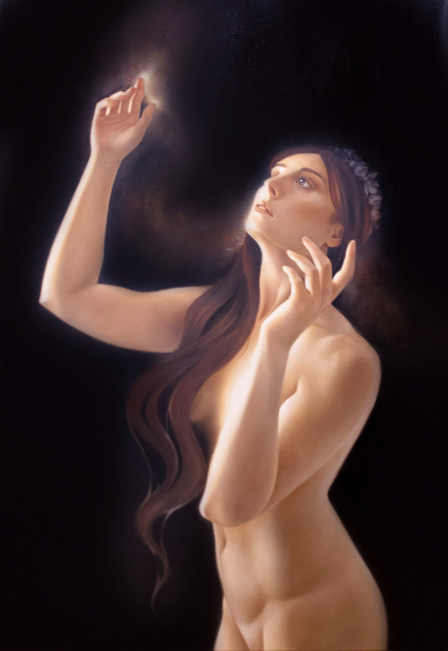 Erica Calardo painter danae nude figurative art