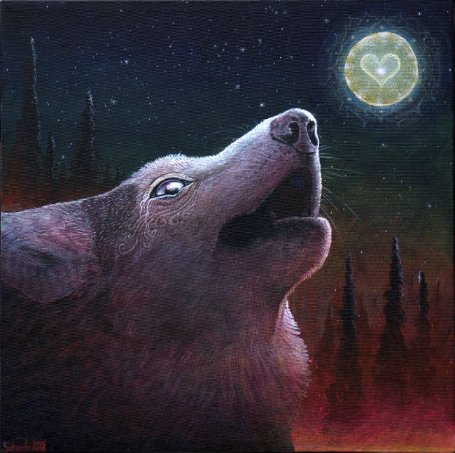 Ricky Schaede howling wolf