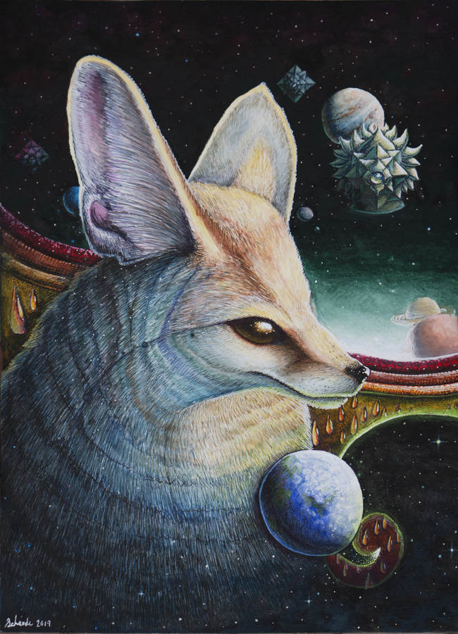 Ricky Schaede fox painting