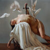 Nude dark surreal painting by Roberto Ferri