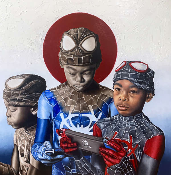 O’Neil Scott Into the SpiderVerse spiderman kid painting 