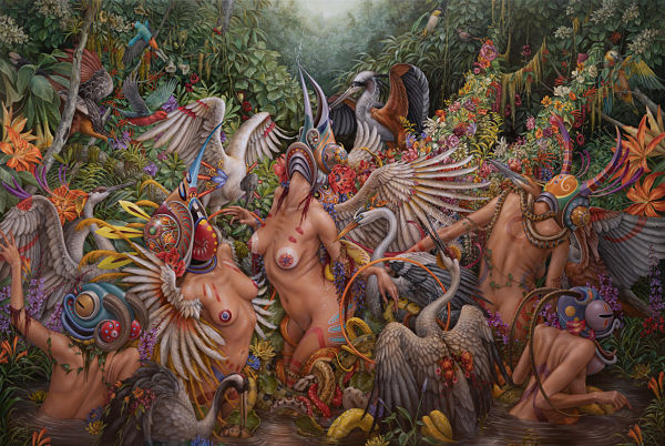 Hannah Yata nature nude painting