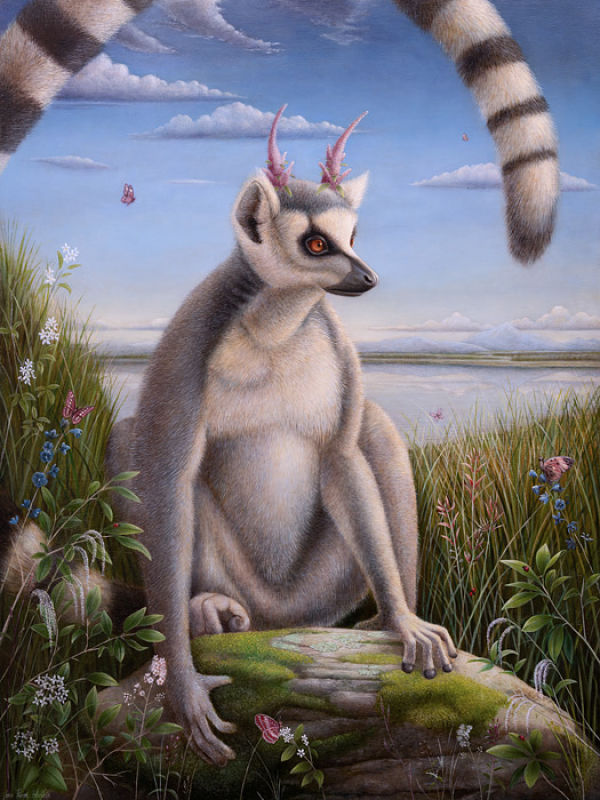 Jean-Pierre Arboleda lemur painting