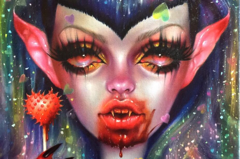 dustin bailard - elf vampire painting