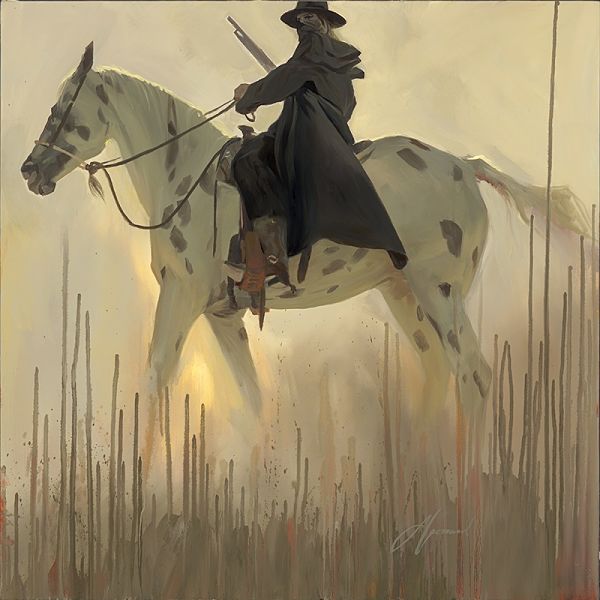 Gabe Leonard western outlaw painting 