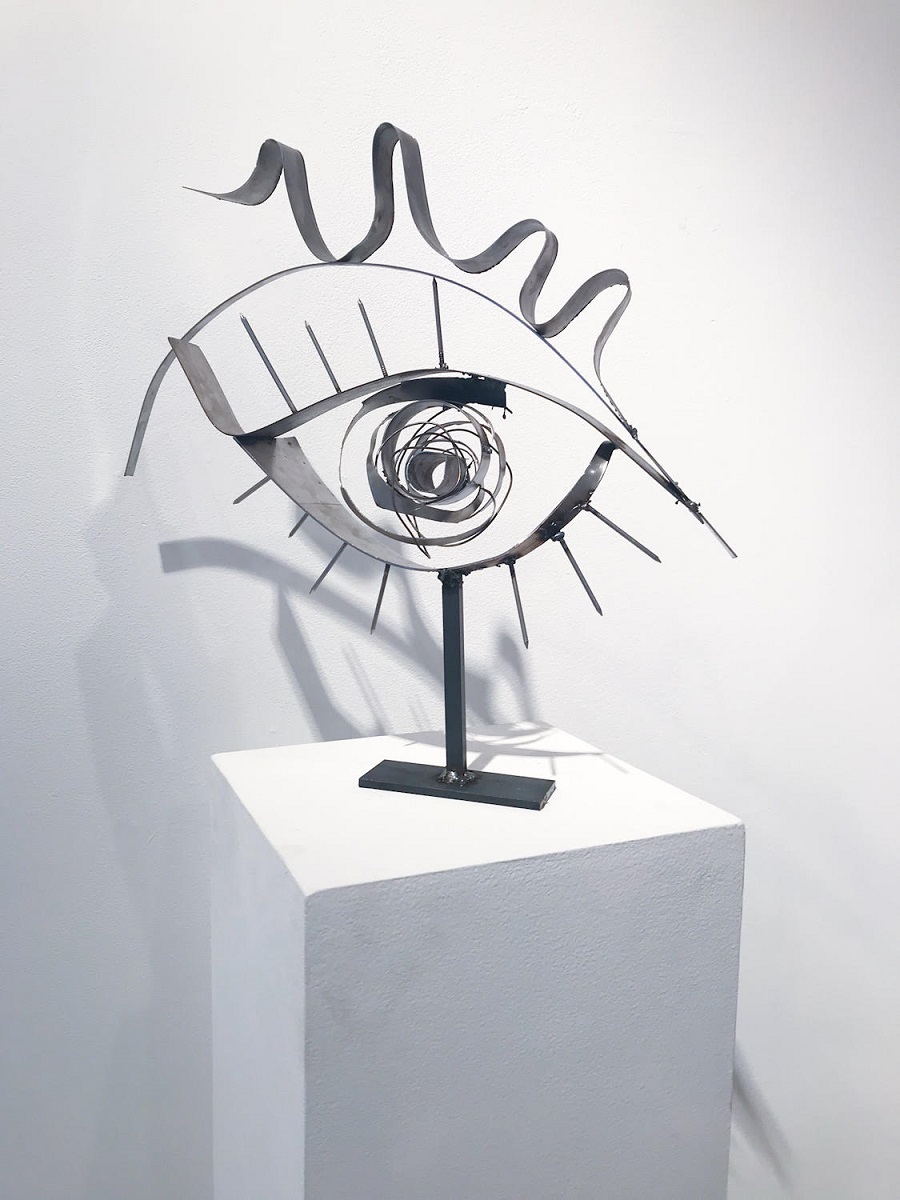 Indira Cesarine eye sculpture