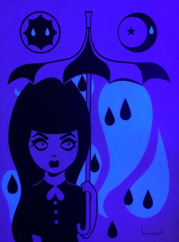 Megan Besmirched Spooky lowbrow "SPOOKHAUS!" art show