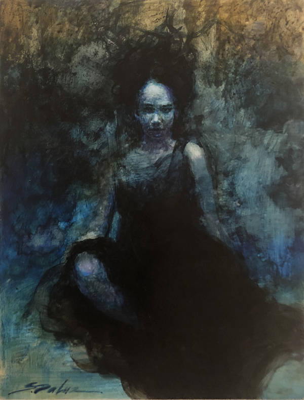 Steven DaLuz "The Black Dress" dark art 