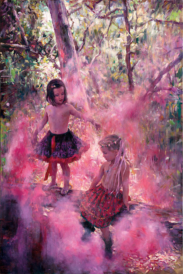 Natalia Fabia magic forest oil painting