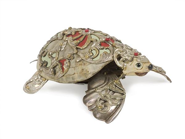 Jessica Joslin "Percival", antique hardware and findings turtle sculpture 