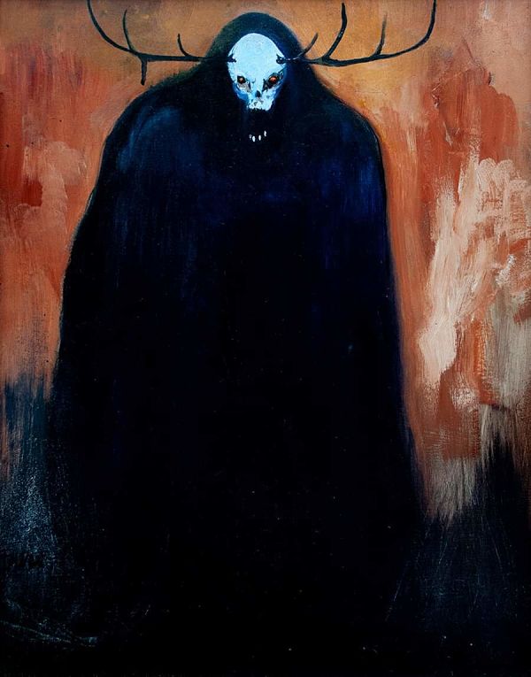 Jody Fallon DropTine dark mutations creature painting 