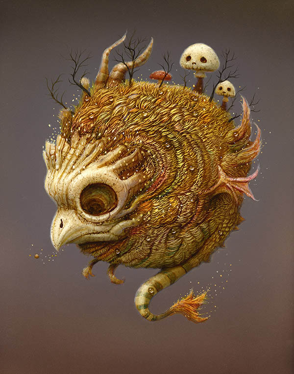 naoto hattori painting for the ritual art exhibition pop surrealism