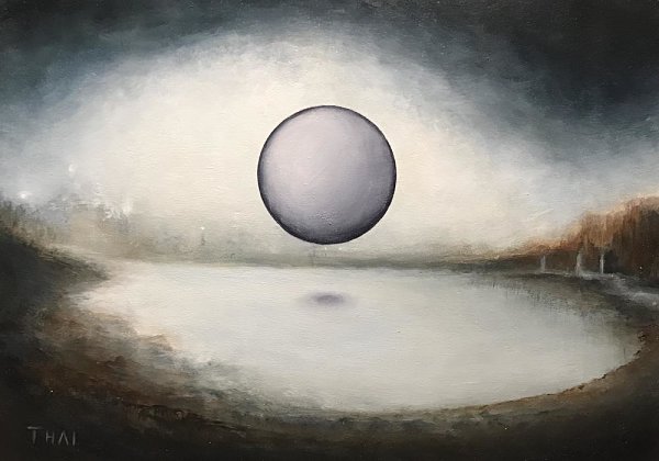 Patrick Thai Totality moon painting 
