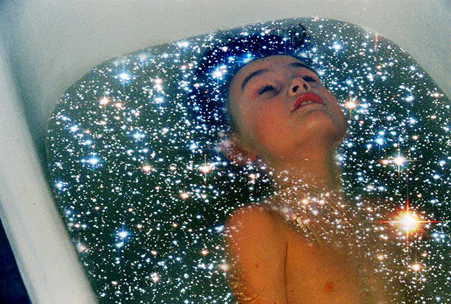Stas Pylypets surreal galaxy photography bath Stocksy United Photographer 