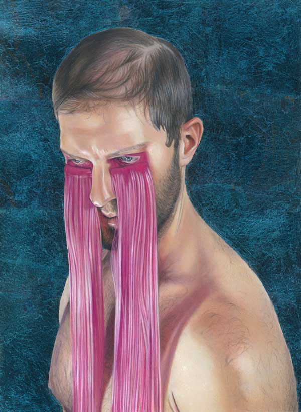 Tom Christophersen queer-realistic portrait painting