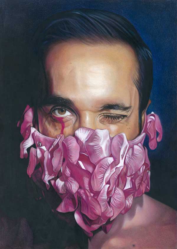 Tom Christophersen realistic portrait painting