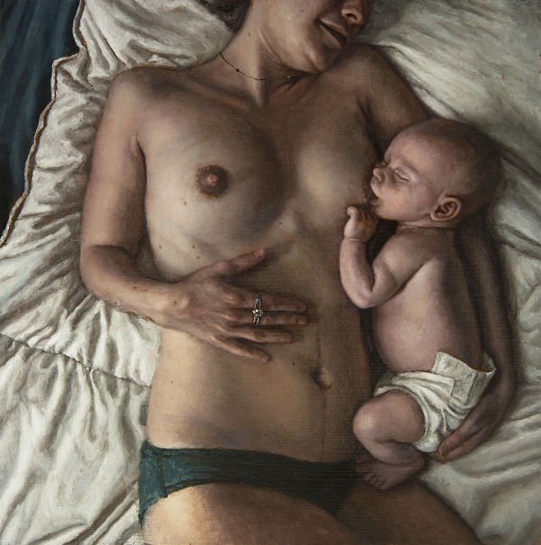 Michelle Lynn Doll realism nude mother and child nursing 