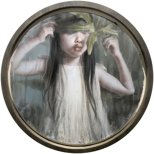 Lo Chan Peng - Dark Forest painting Arcadia Contemporary Portraiture 2020