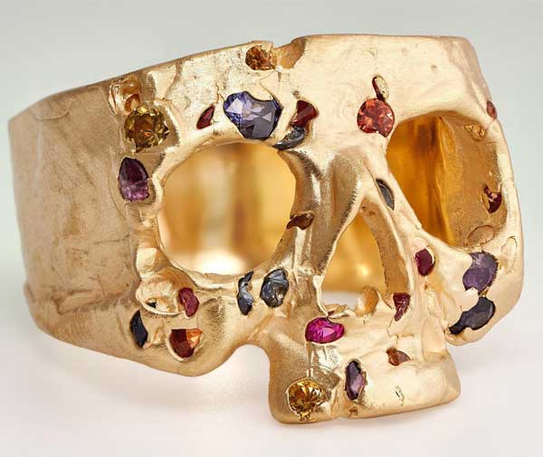 Polly Wales skull ring