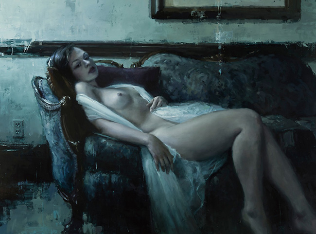Jeremy Mann nude figurative painting 