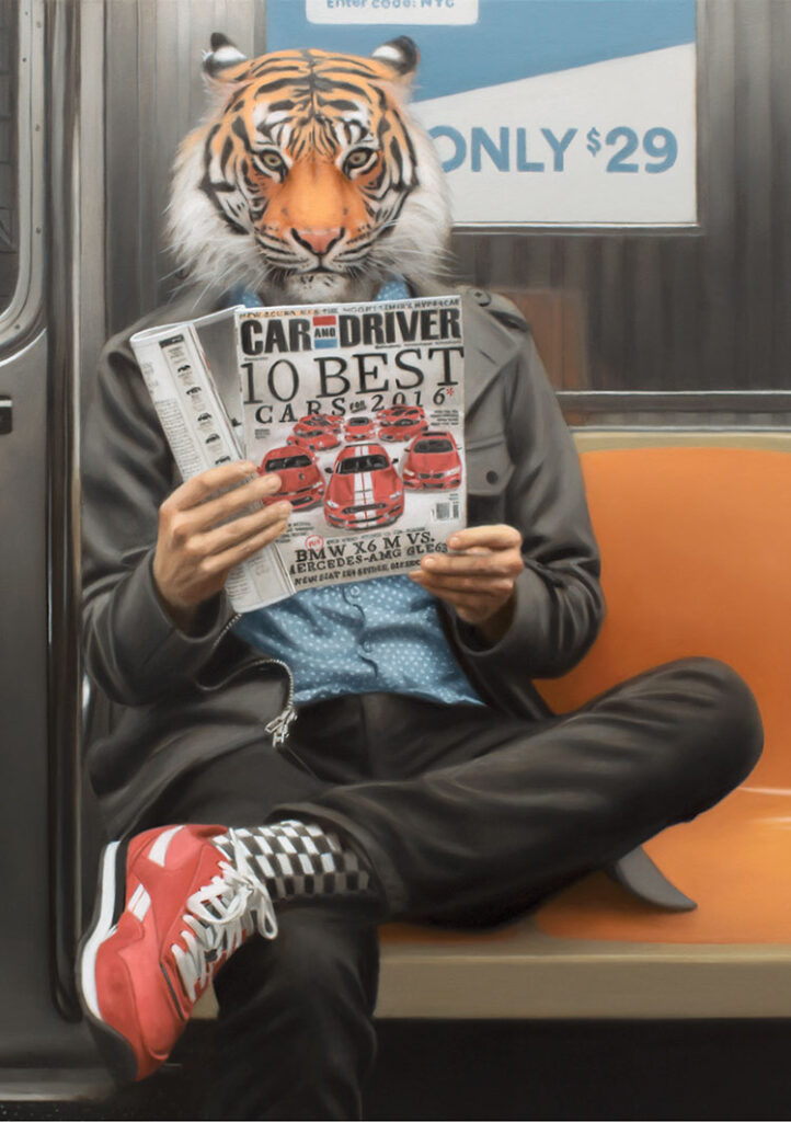 Matthew Grabelsky_lion on subway