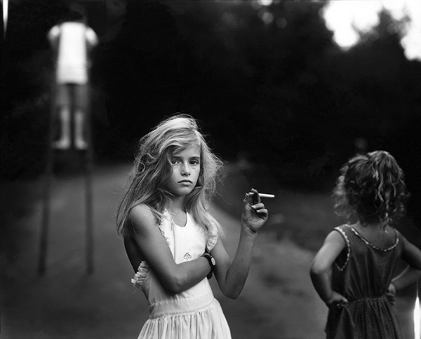 Sally Mann portrait photography girl smoking 