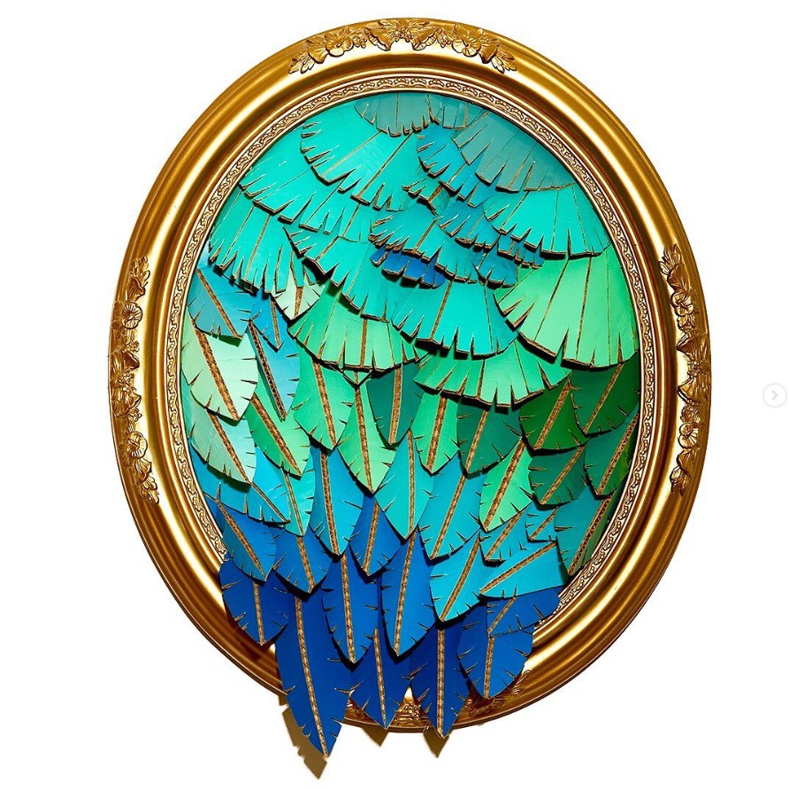 Rebecca-Rose-Greene-feathers-green