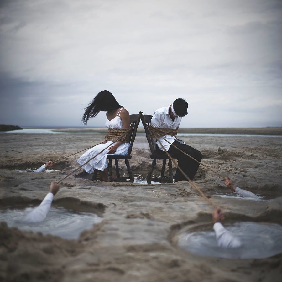 Nicolas Bruno dark art surreal portrait photography 