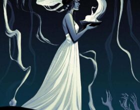 Becky Cloonan - The-Summoner - magic magician priestess painting