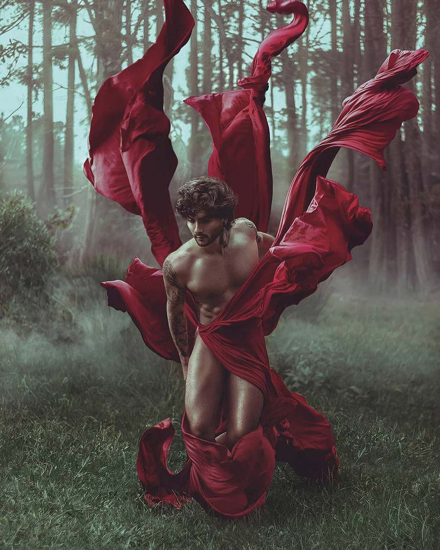 Dylan Bolivar conceptual male nude photography