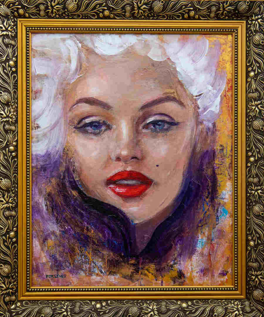 Foksynes Marylin Monroe painting