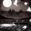McMonster ink painting moon thieves at Copro Gallery
