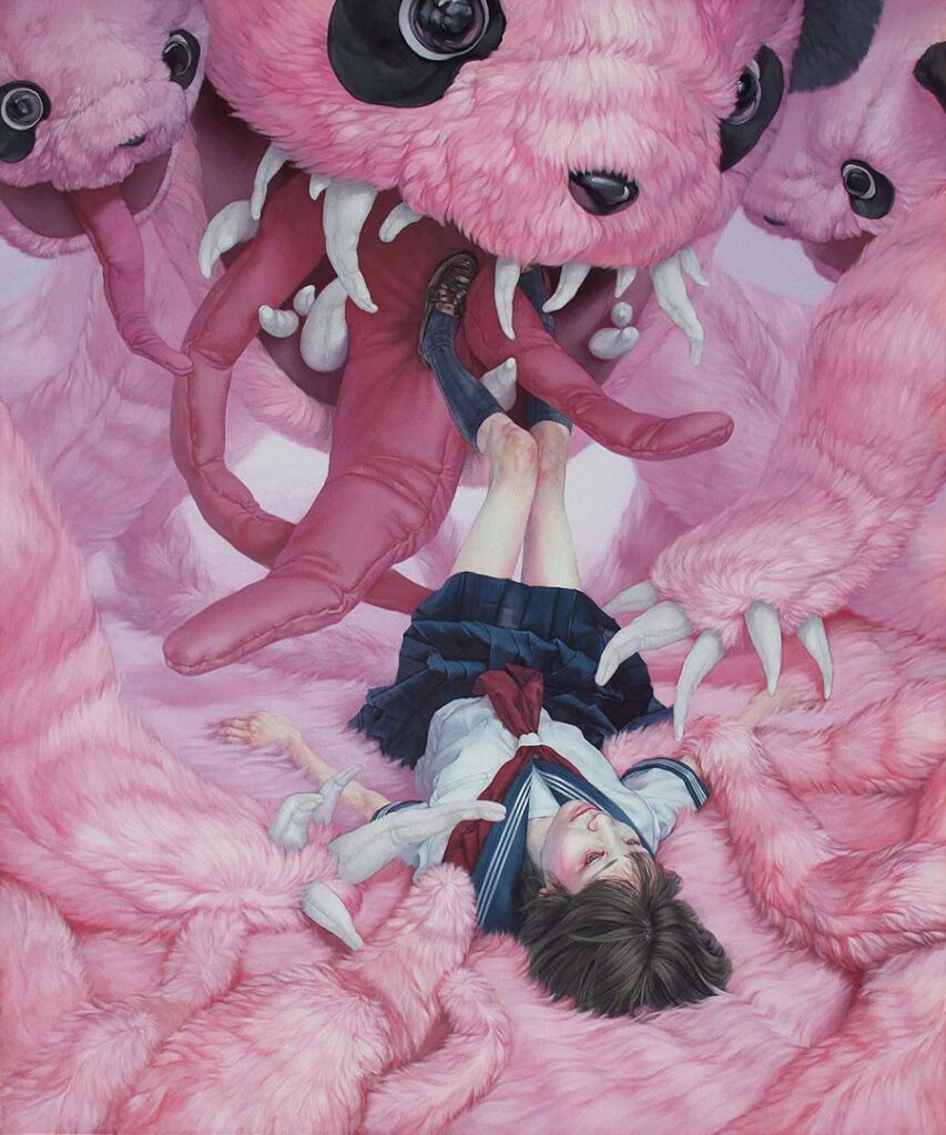 kazuhiro hori-relief-pink bears