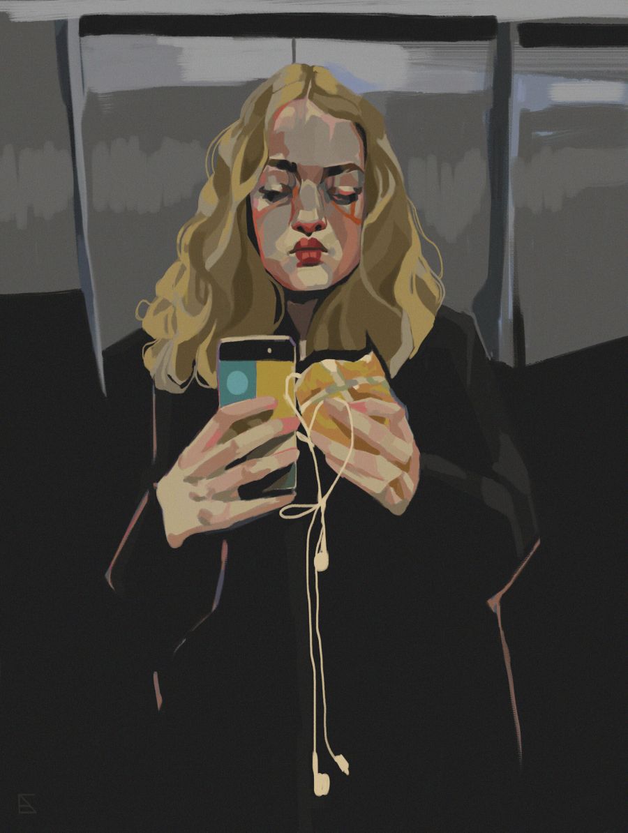 Alejandra Caballero portrait of woman taking a selfie