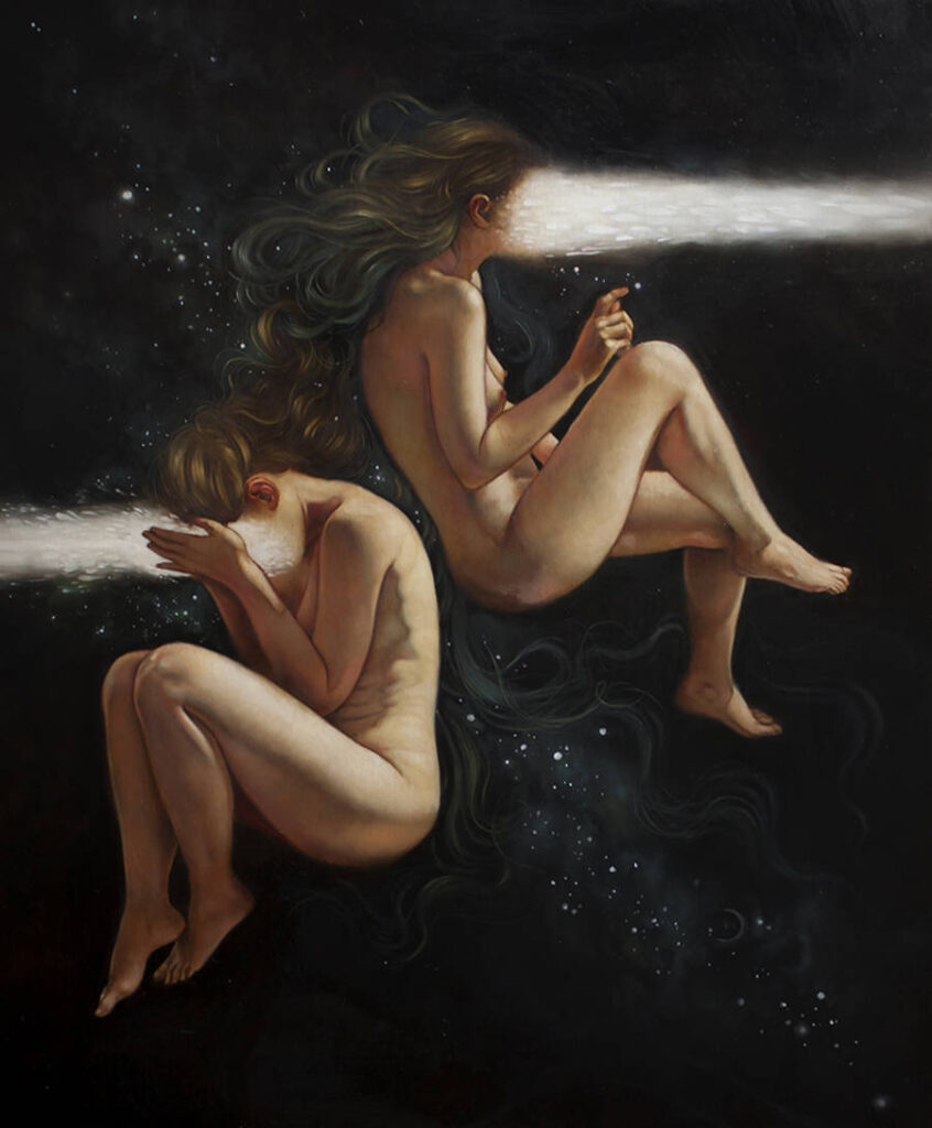 Ania Tomicka floating women painting
