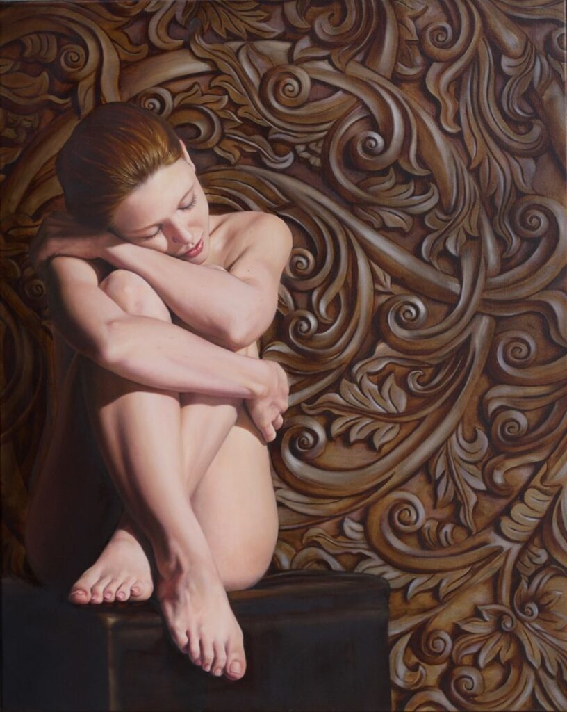 Anne-Marie Zanetti Quietude nude painting PoetsArtists 