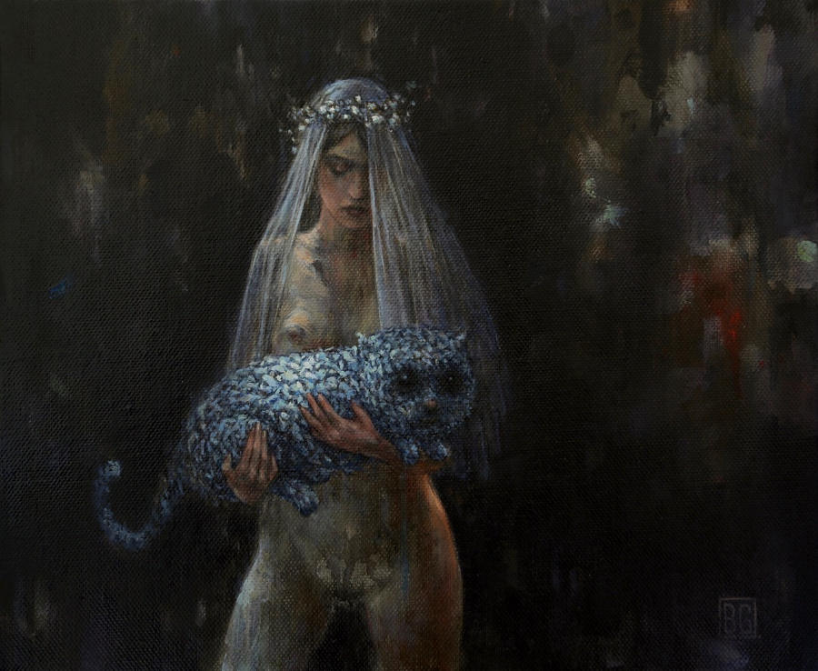 Brad Gray dark art bride painting