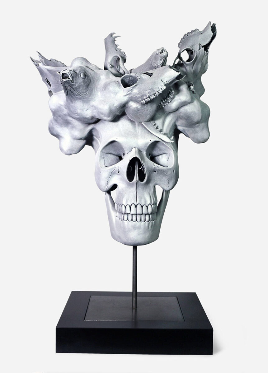 Julia-Hanzl-skull-sculpture-art-prize-2020