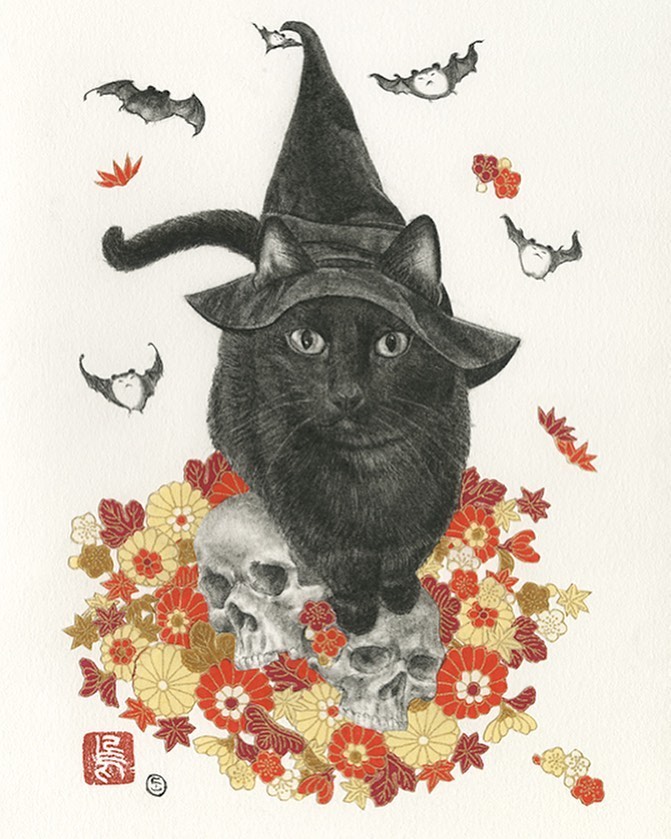 Stephanie Inagaki cat illustration Luxe Paws Copro Gallery