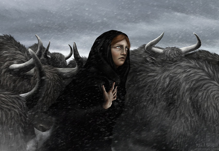 Maria Ivanova-bison-blizzard-digital-art prize 2020