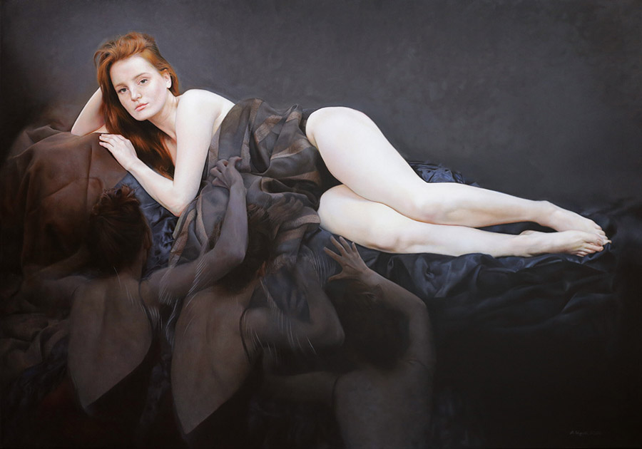 Anna Wypych_reclining figurative painting Beautiful Bizarre Art Prize
