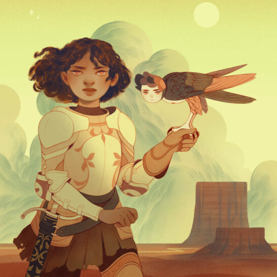 Rachel Suggs girl with bird