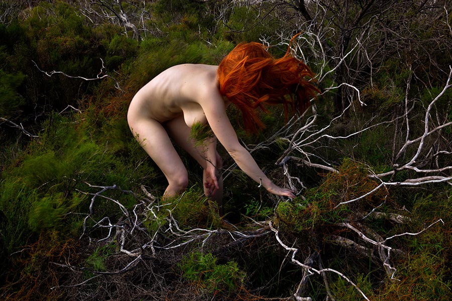 Lilli Waters red hair nude woman beautiful bizarre