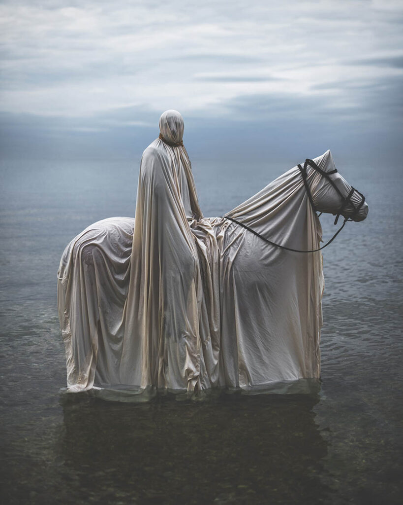 Nicolas Bruno man and horse beautiful bizarre