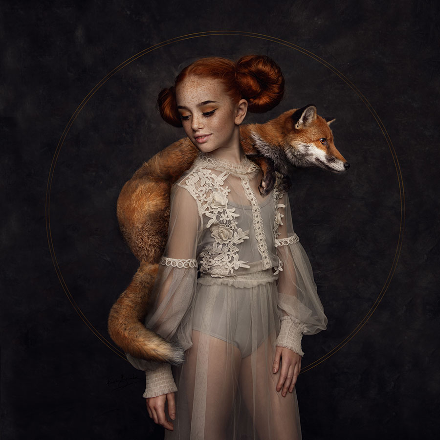Karolina Skorek girl with fox
