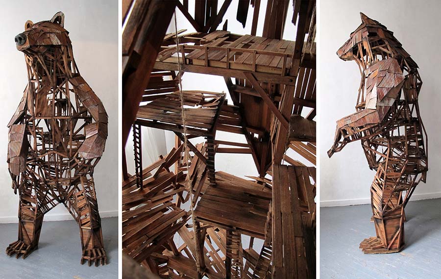 Emily White boomtown bear sculpture